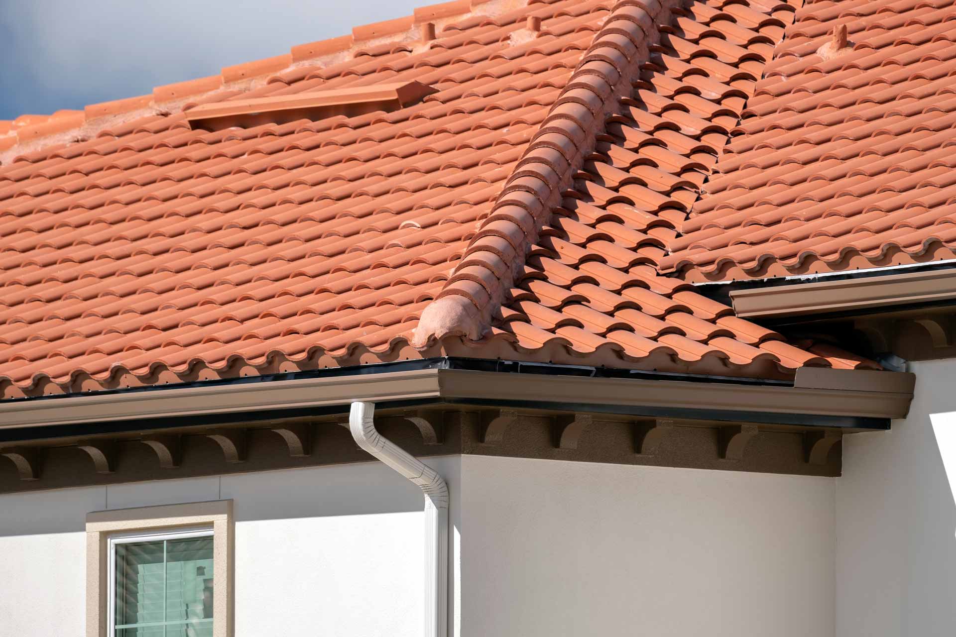 Clay tile roof