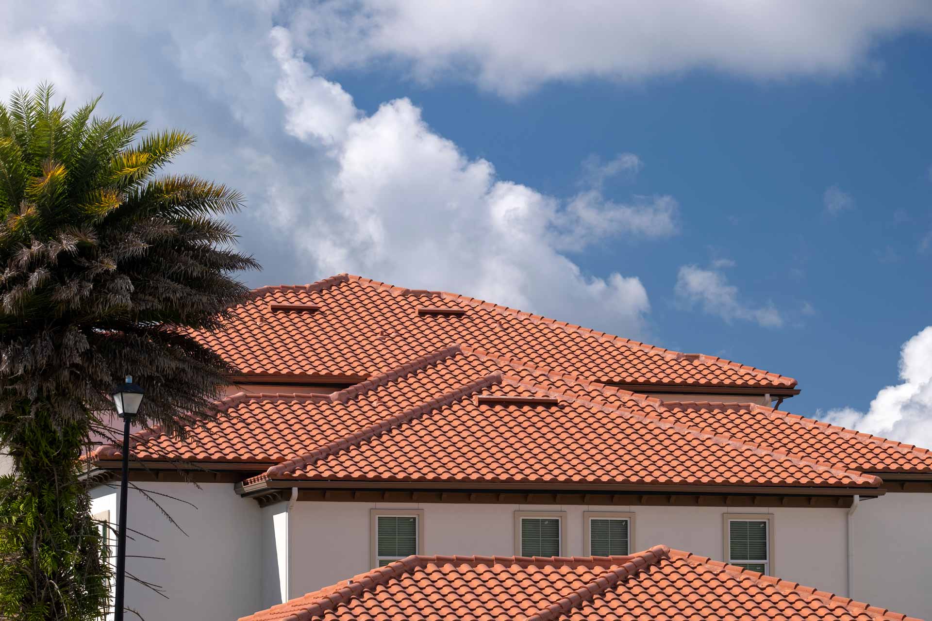 Clay tile roof